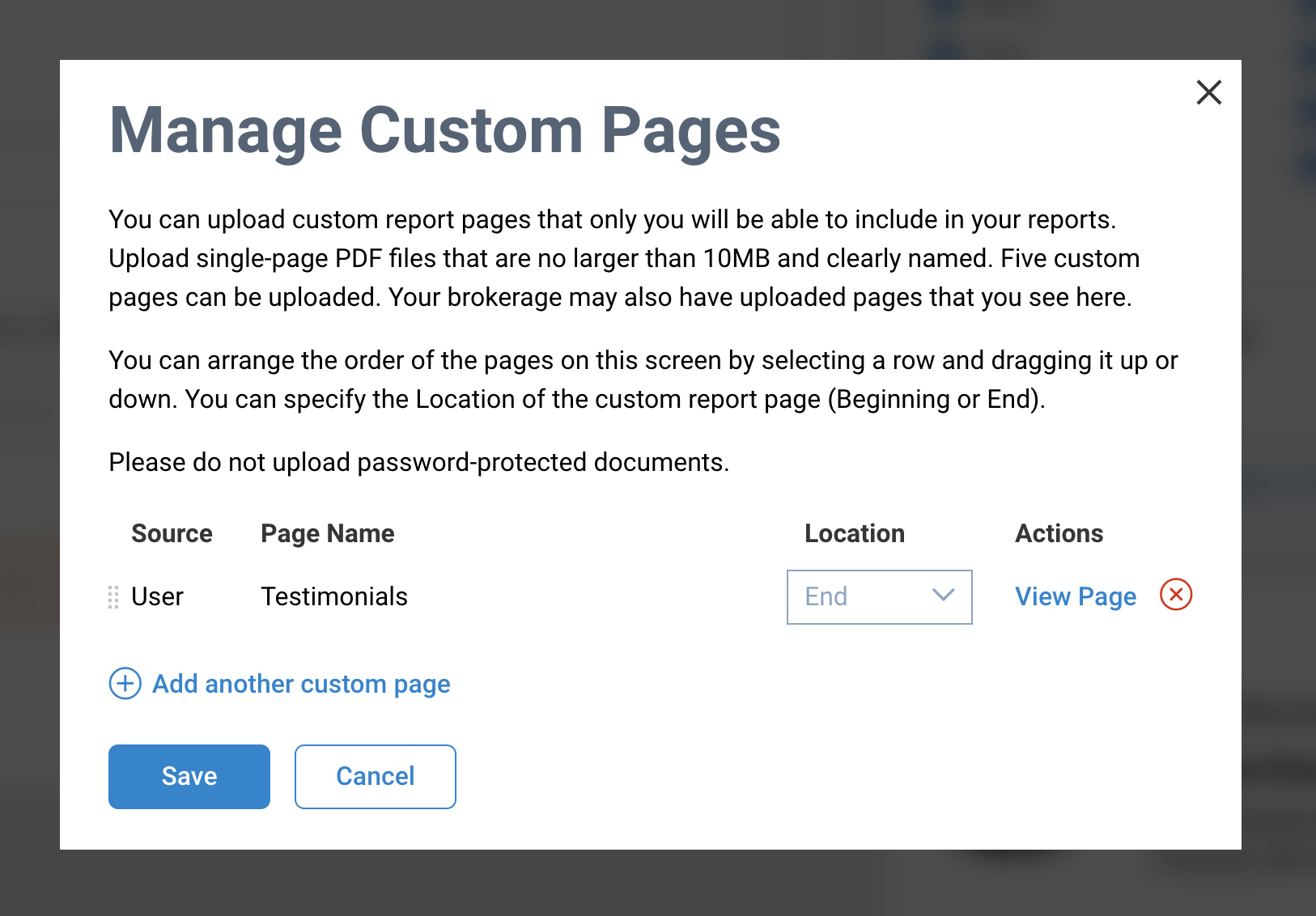Add Custom Pages