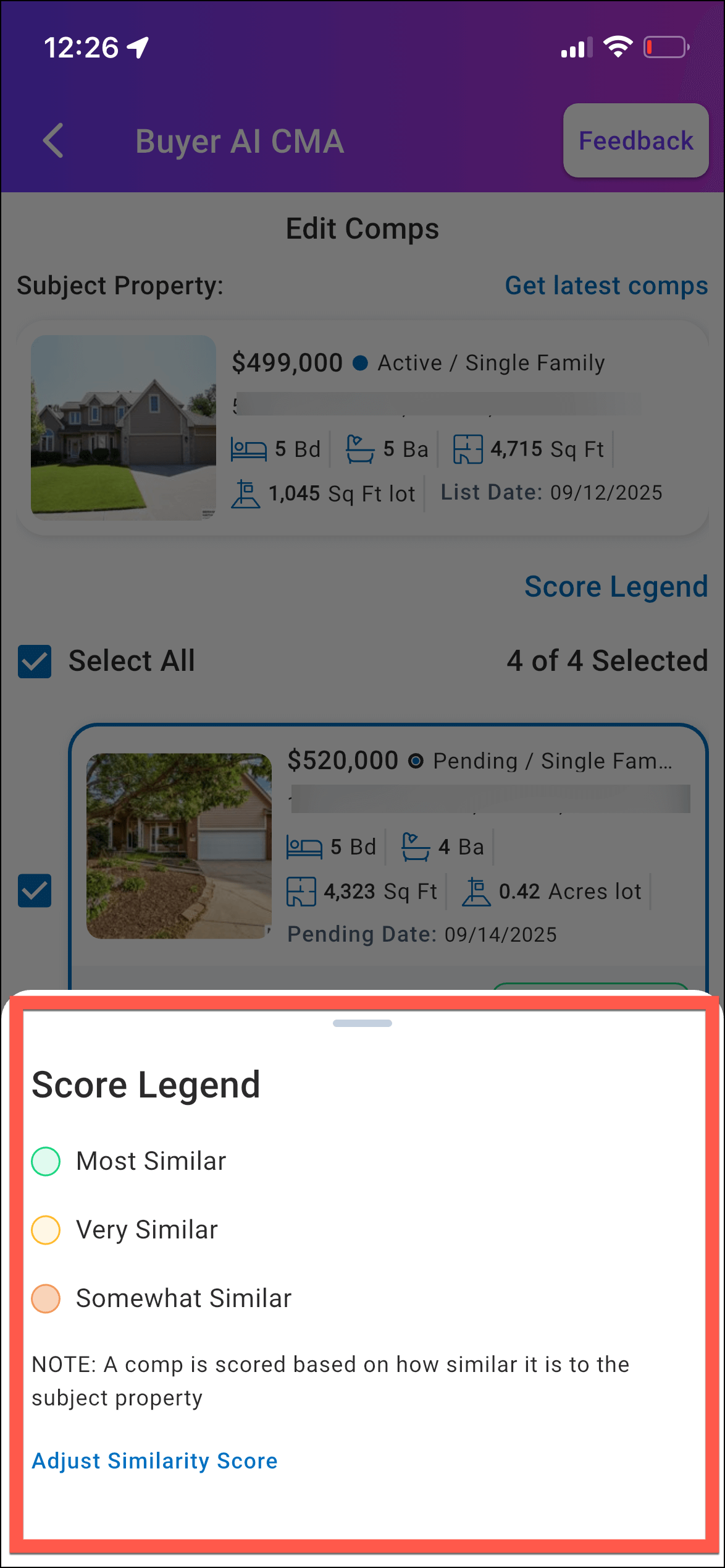 Score Legend 2